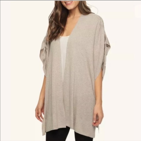 Splendid Short Sleeve Open Cardigan Sweater - Picture 1 of 9